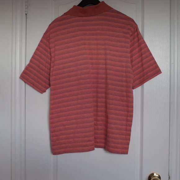 COPY - Bugatchi uomo orange color italian fabric stripe polo Mercerized cotton … - Picture 6 of 9